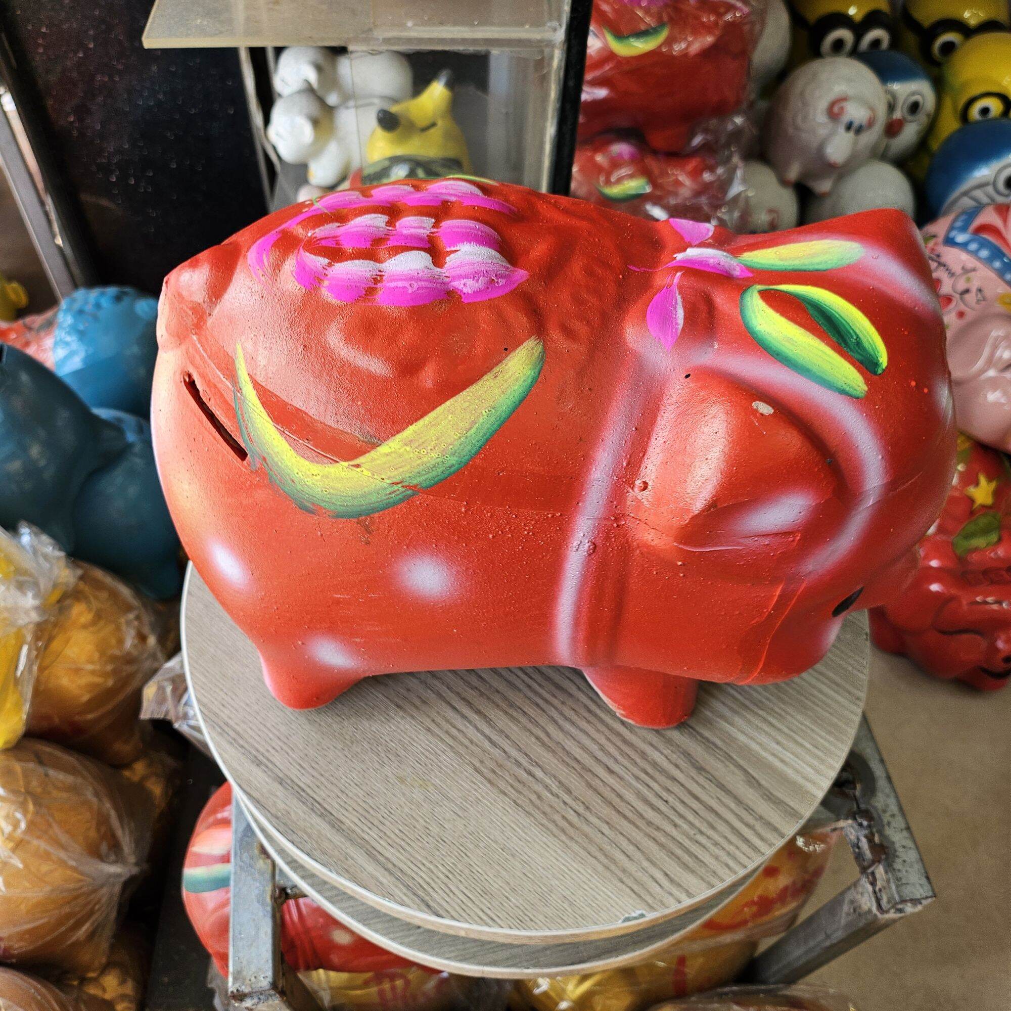 heo đất TRUYỀN THỐNG MÀU (dài 23 cm cao 12 cm)
