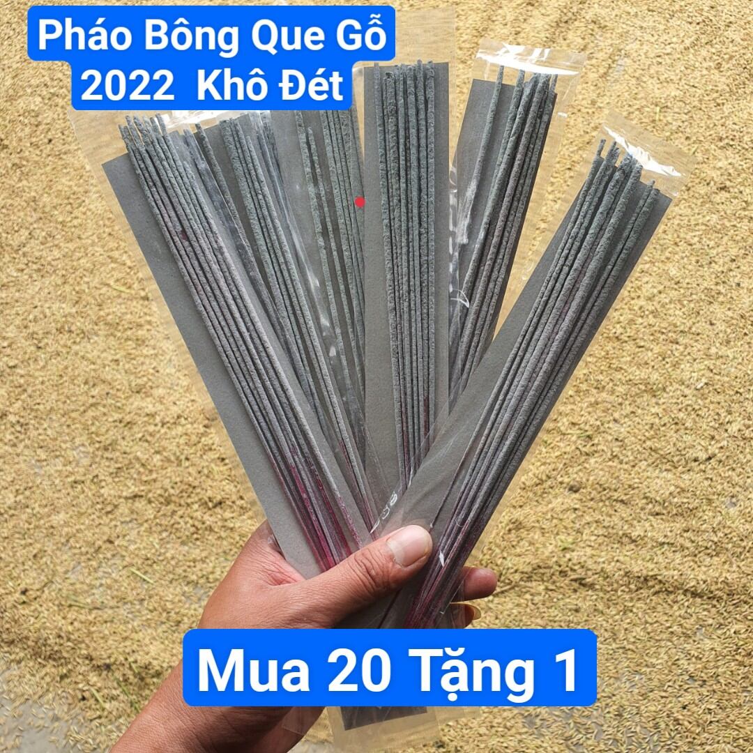 Pháo bông que gỗ chuẩn 100% mua 20 túi tặng 1 - pháo bông que gỗ mới nhất 2022