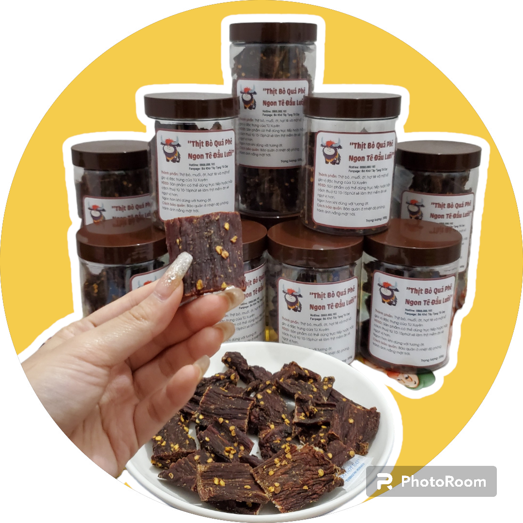 Bò Khô Tây Tạng Tê Cay ( 200rg ) Có Vị Thơm , Ngọt Thịt , Tê Cay Phê Đê Mê