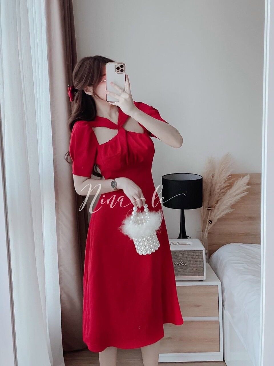 50-90kg Bigsize ĐẦM TIỂU THƯ CỔ XOẮN