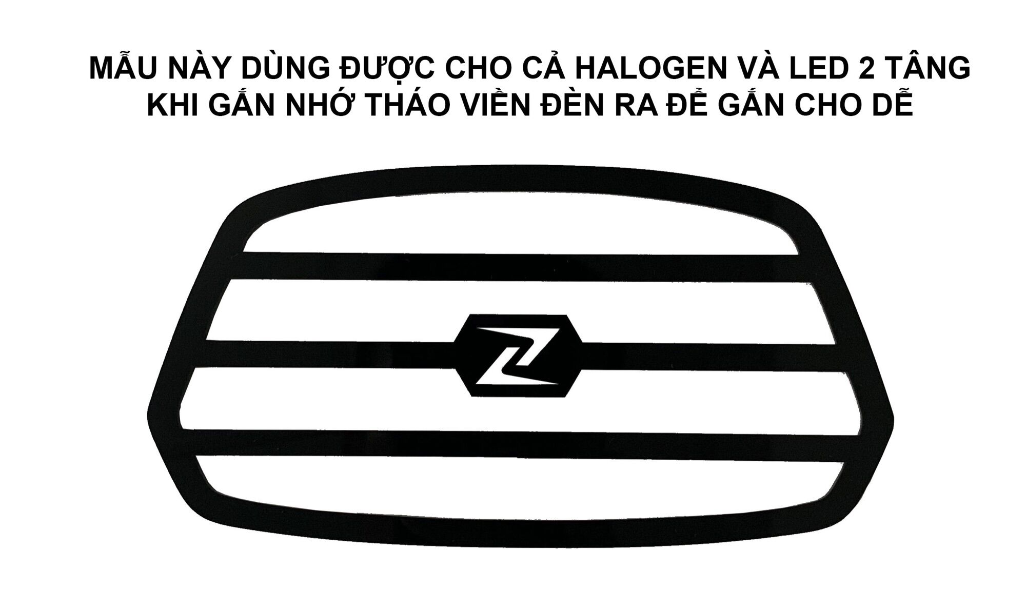 Ốp đèn pha xe Vespa Sprint (Halogen và Led 2 tầng)