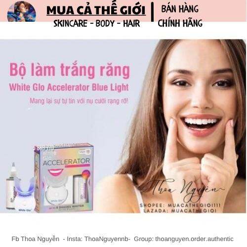 Bộ Ngậm Trắng Răng White Glo White Accelerator
