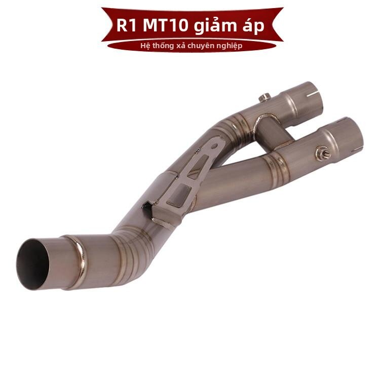 YIYUE | Ống Xả Trung Gian Không Áp Lực cho Mô Tô Hợp Kim Titan