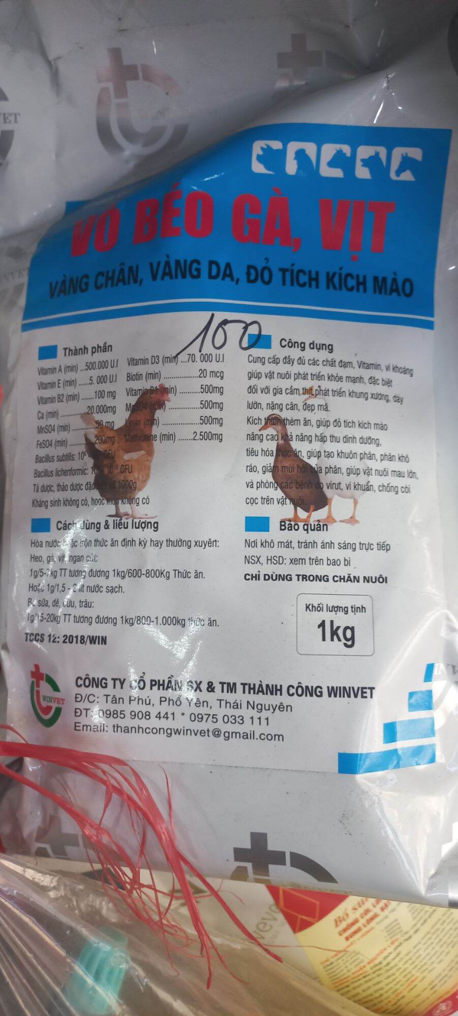 Vỗ béo Gà Vịt 200g