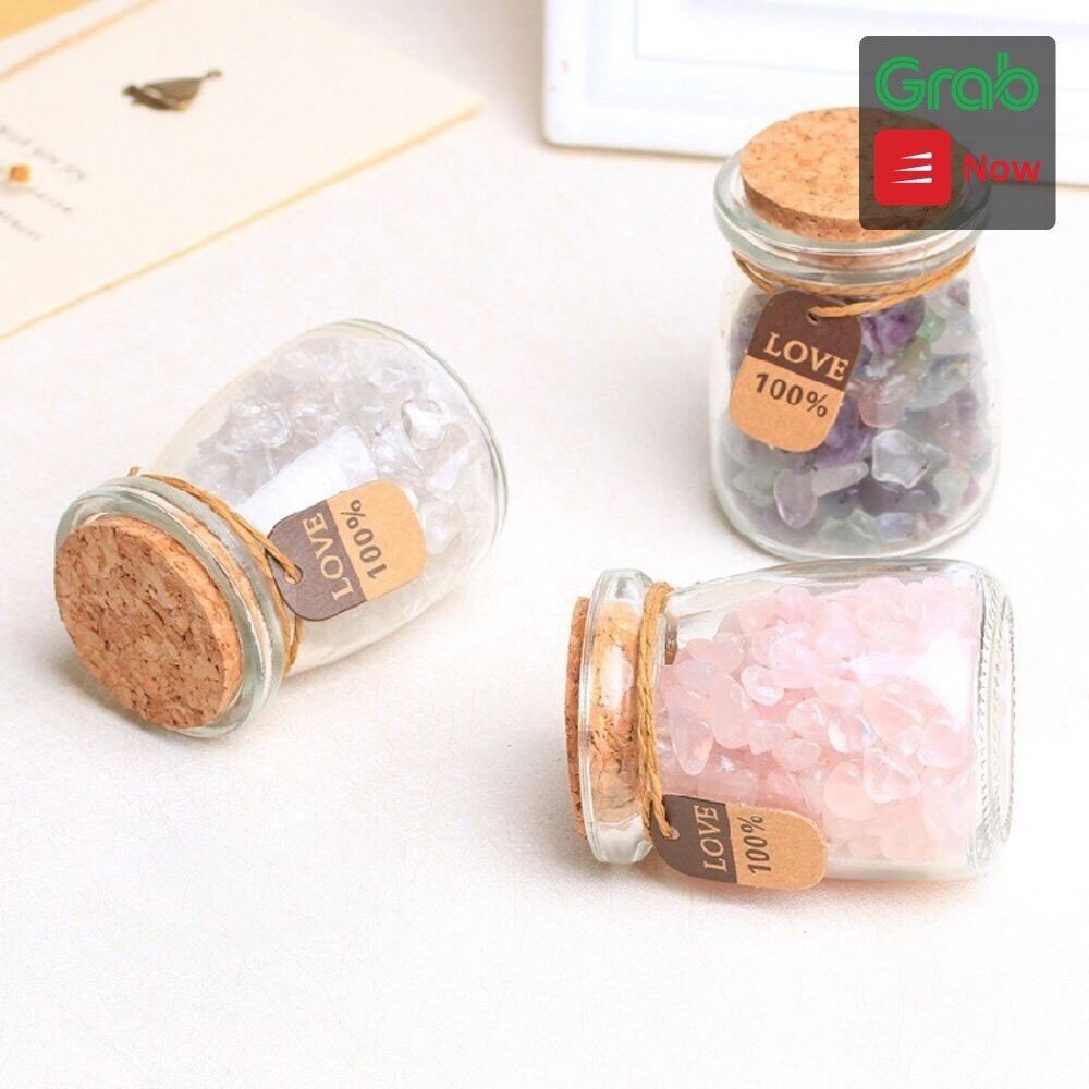 [HCM]LỌ THUỶ TINH NÚT GỖ 100ml