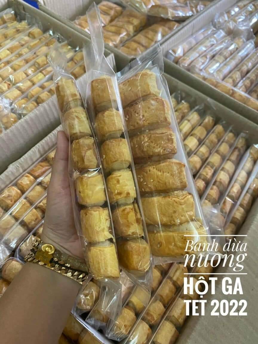 Bánh dừa nướng bơ hột gà 2 bịch (12c)