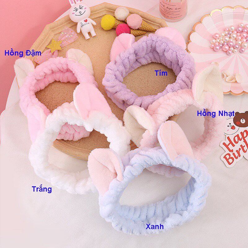Băng đô cài tóc bằng vải nhung