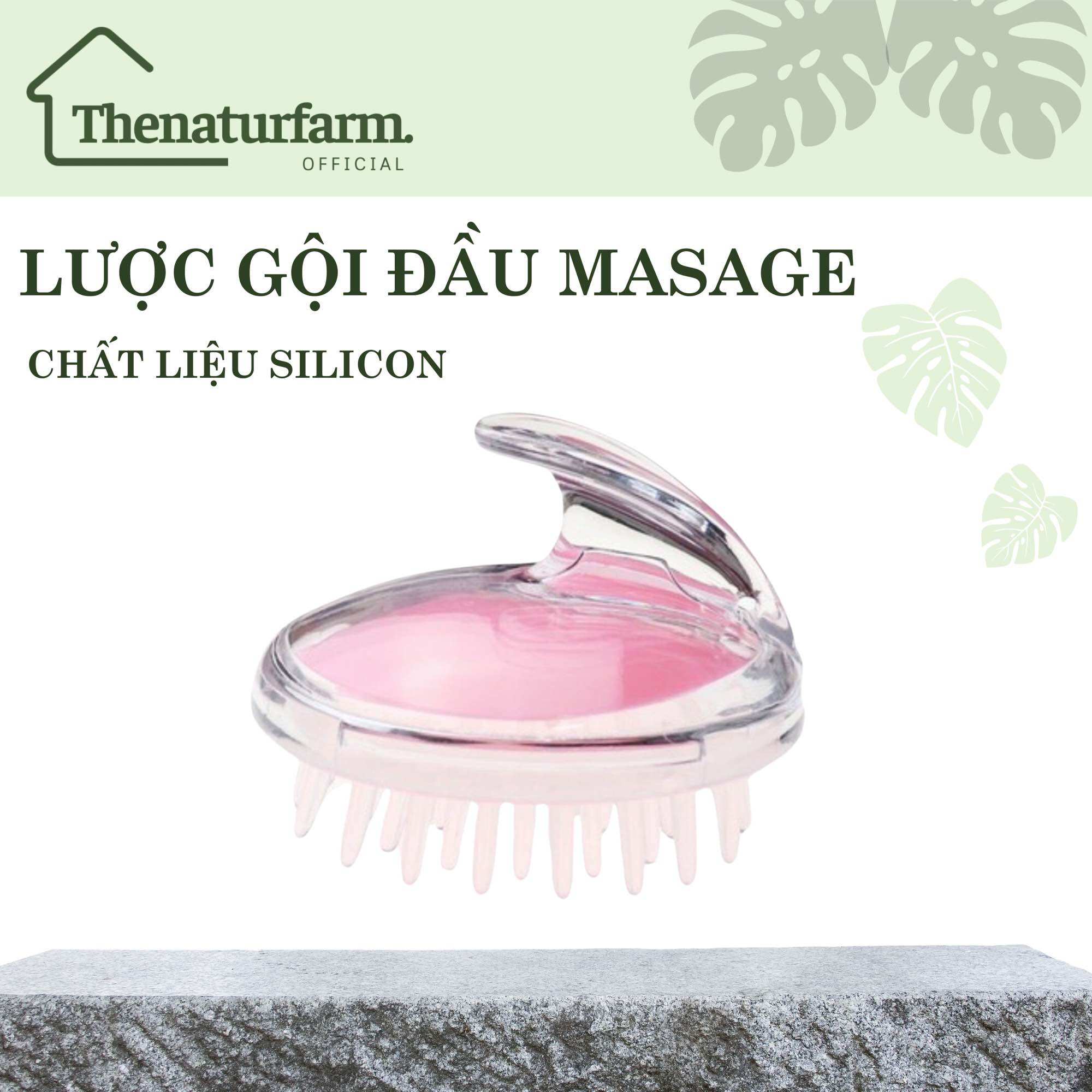 Lược masage da đầu có gai mềm - Lược gội đầu masage làm sạch da đầu