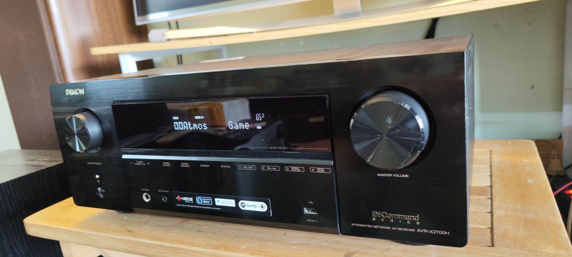 Ampli Denon cao cấp X2700h HDMI 8k HDR10+ có wifi, bluetooth, DSD