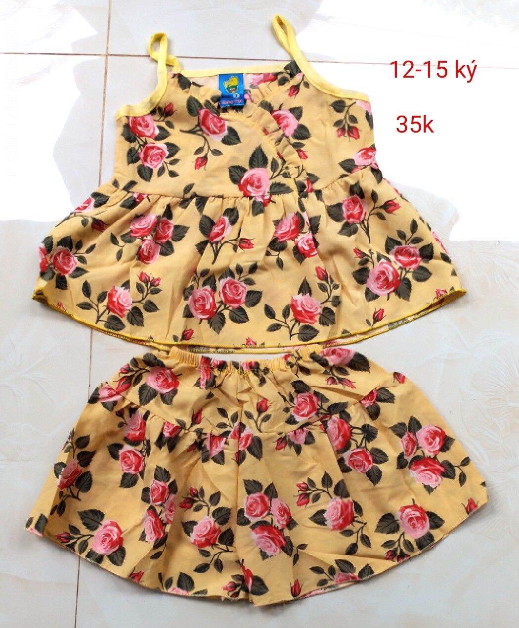 Bộ lụa cho bé gái từ 12 đến 25 kg