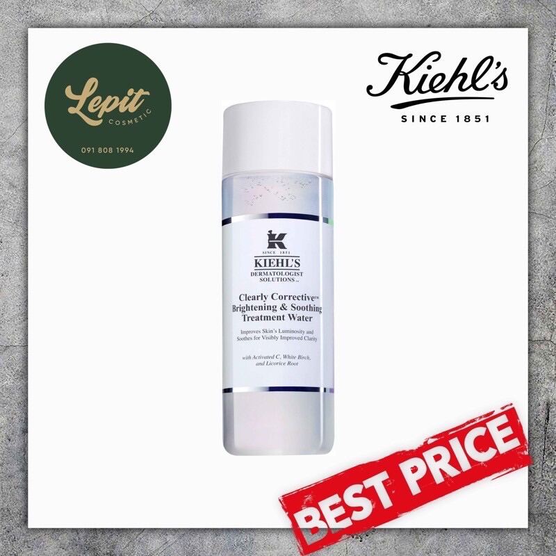 [Lepit Cosmetic] Nước Thần Kiehls Clearly Corrective Brightening & Soothing Water 200Ml