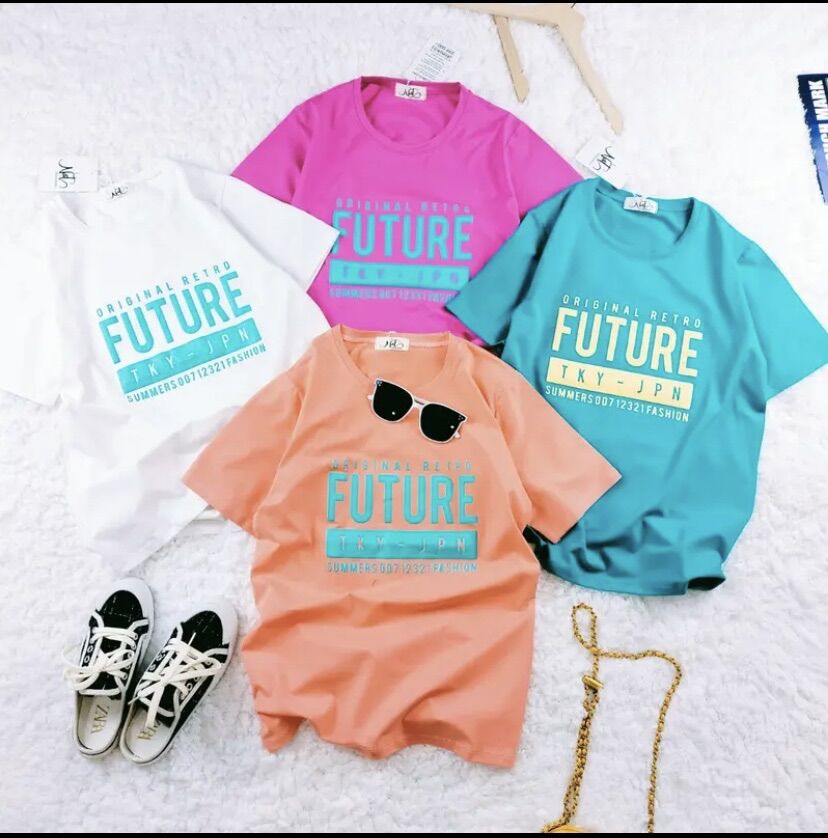 Áo thun nữ, chất thun thái, áo cotton form vừa