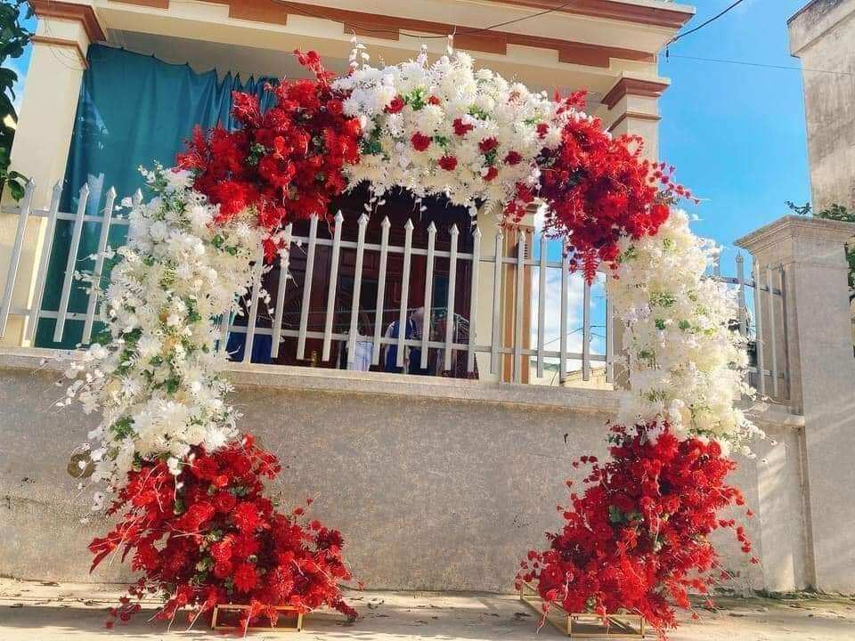 khung cổng bán nguyệt lắp ghép