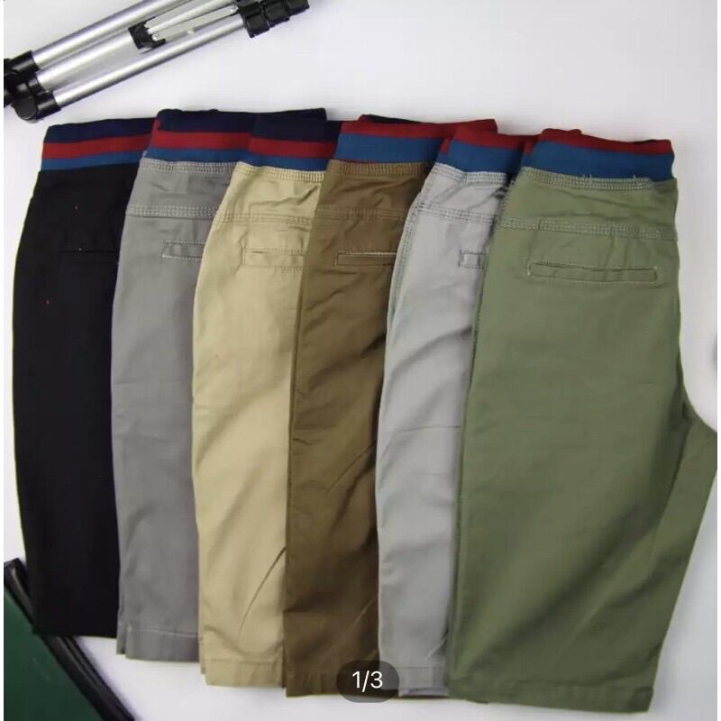 [HCM]Quần sọt kaki nam lưng thun