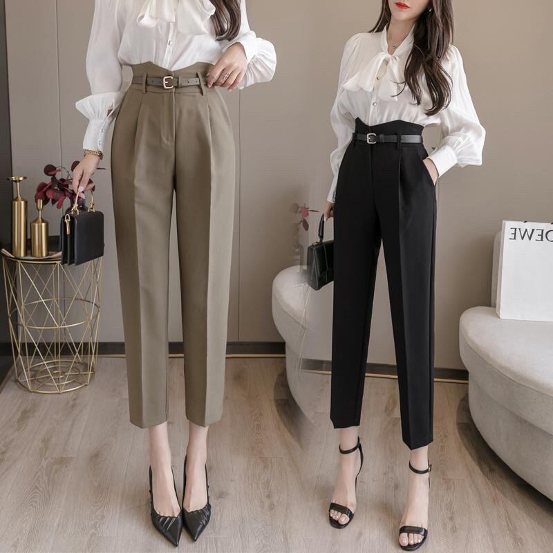 Quần Tây Nữ Cạp Cao Chữ V