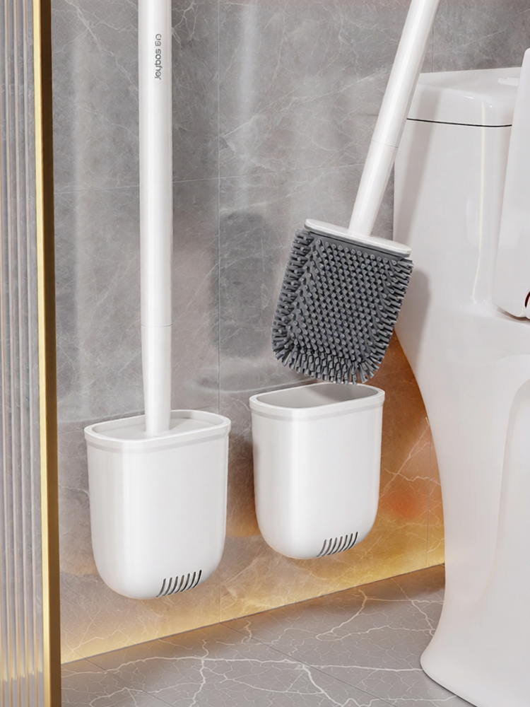 Joybos | Bộ Cọ Toilet Treo Tường Không Góc Chết Mềm Mại Bằng Cao Su
