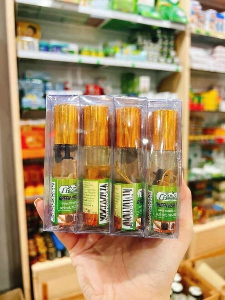 Dầu Lăn Sâm Green Herb Thái Lan 8cc