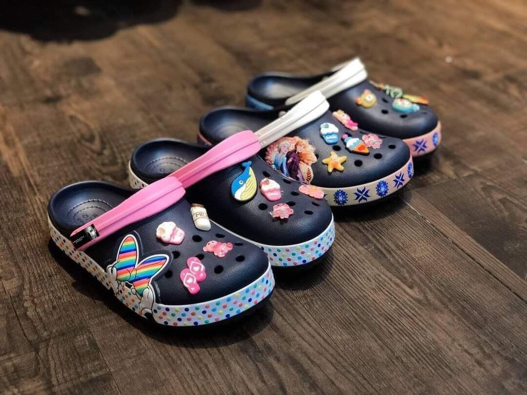 Crocs - sục crocs 3d cho bé tặng 4biz
