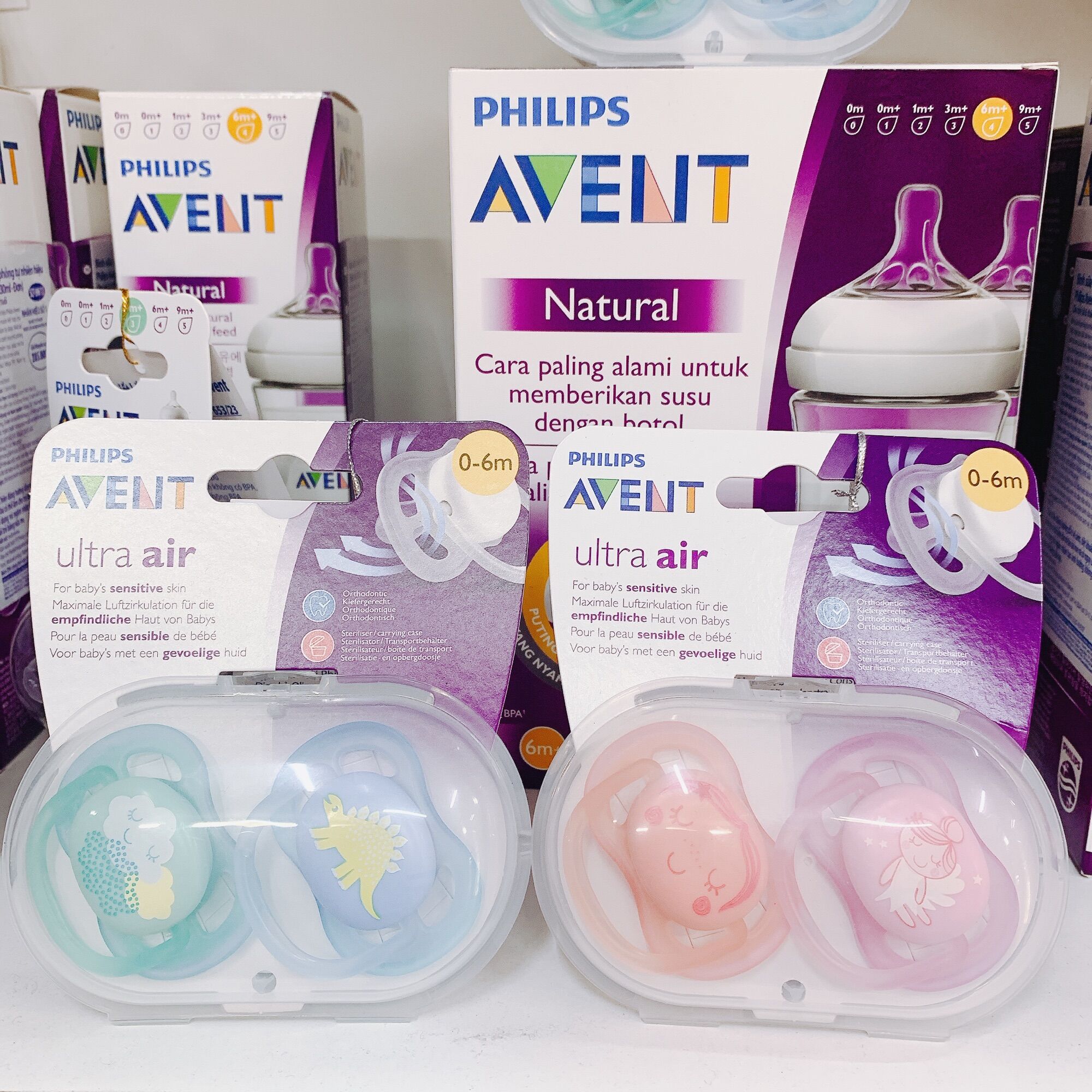 Set 2 ty ngậm thông khí Avent Ultra Air