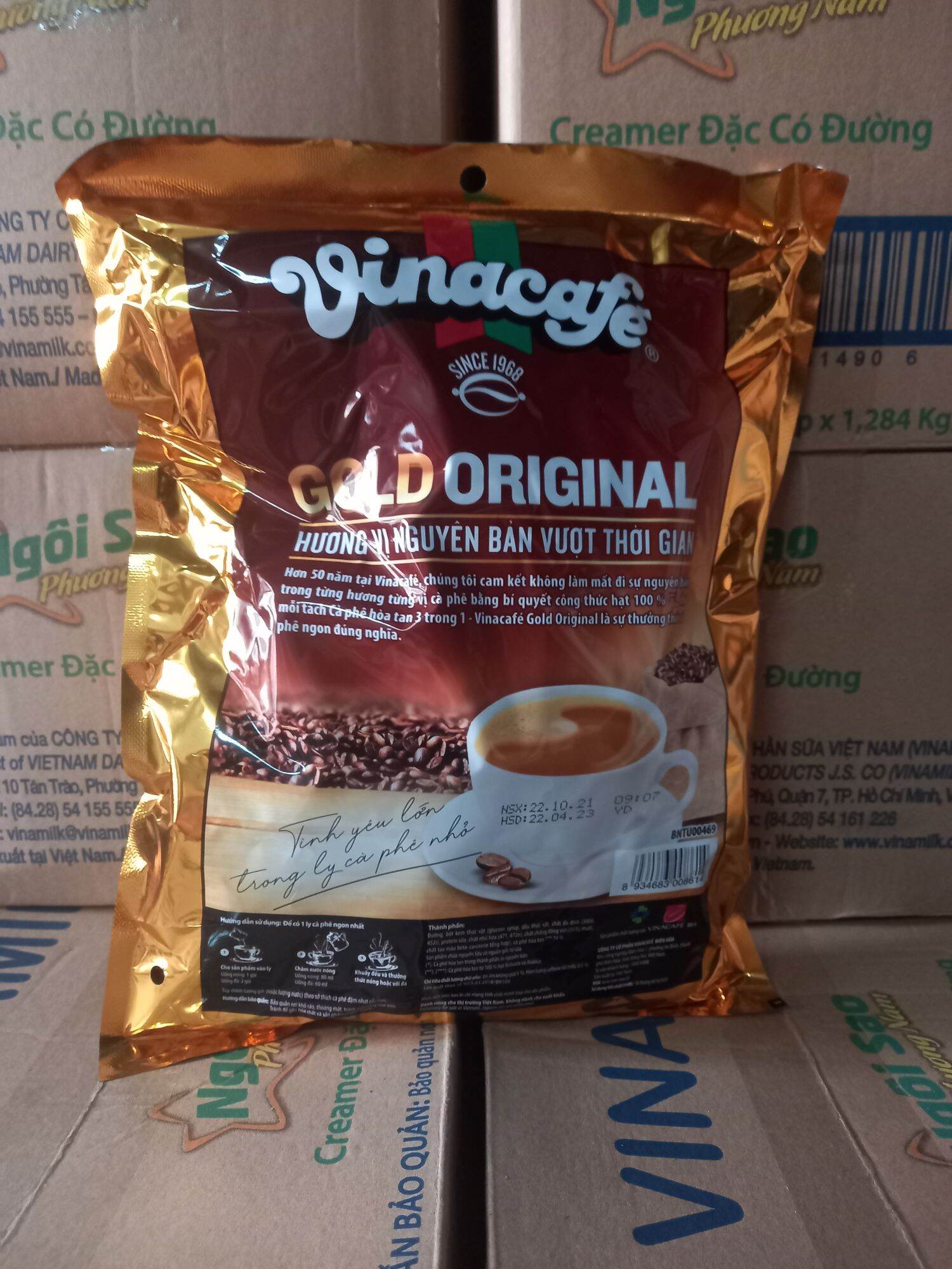 Vinacafe bịch 480g ( 24 gói ×20g)