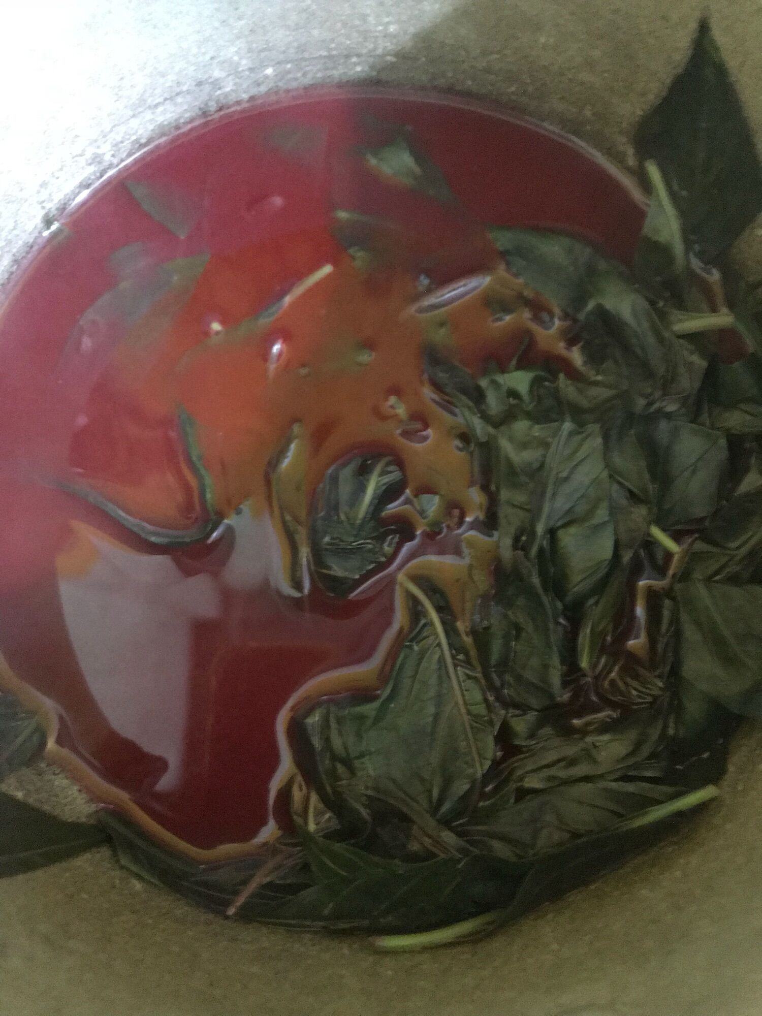 500gr Lá cẩm tím tươi