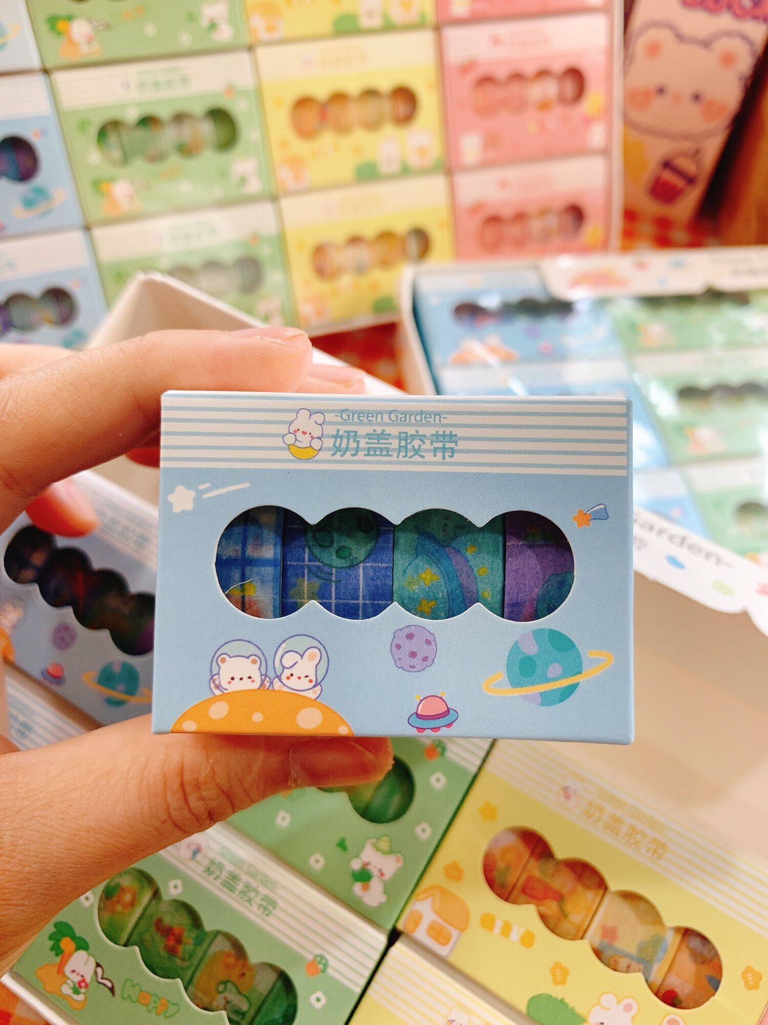 Set 4 cuộn washi tape