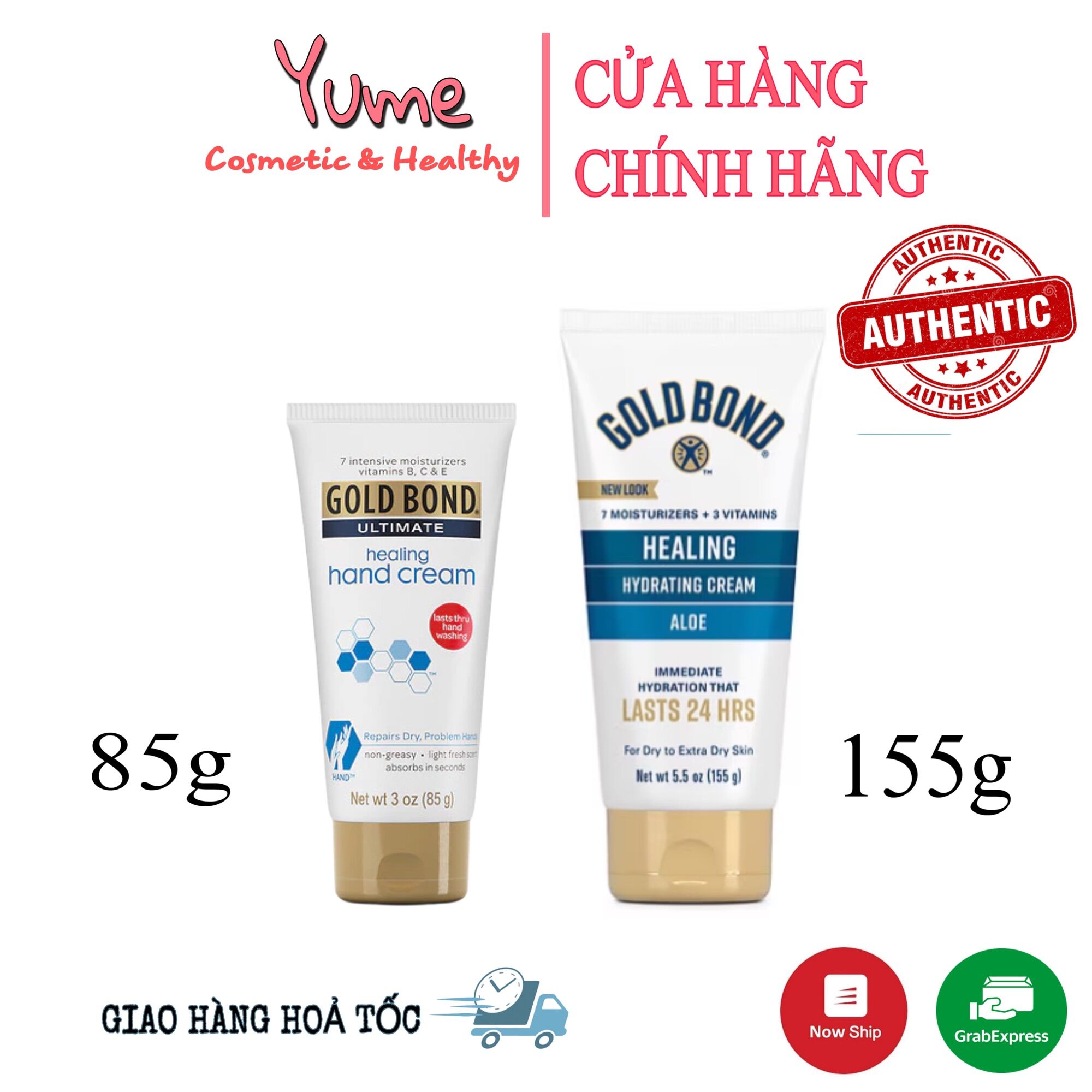 [HCM][Có bill]Kem dưỡng da tay Gold bond 85gr