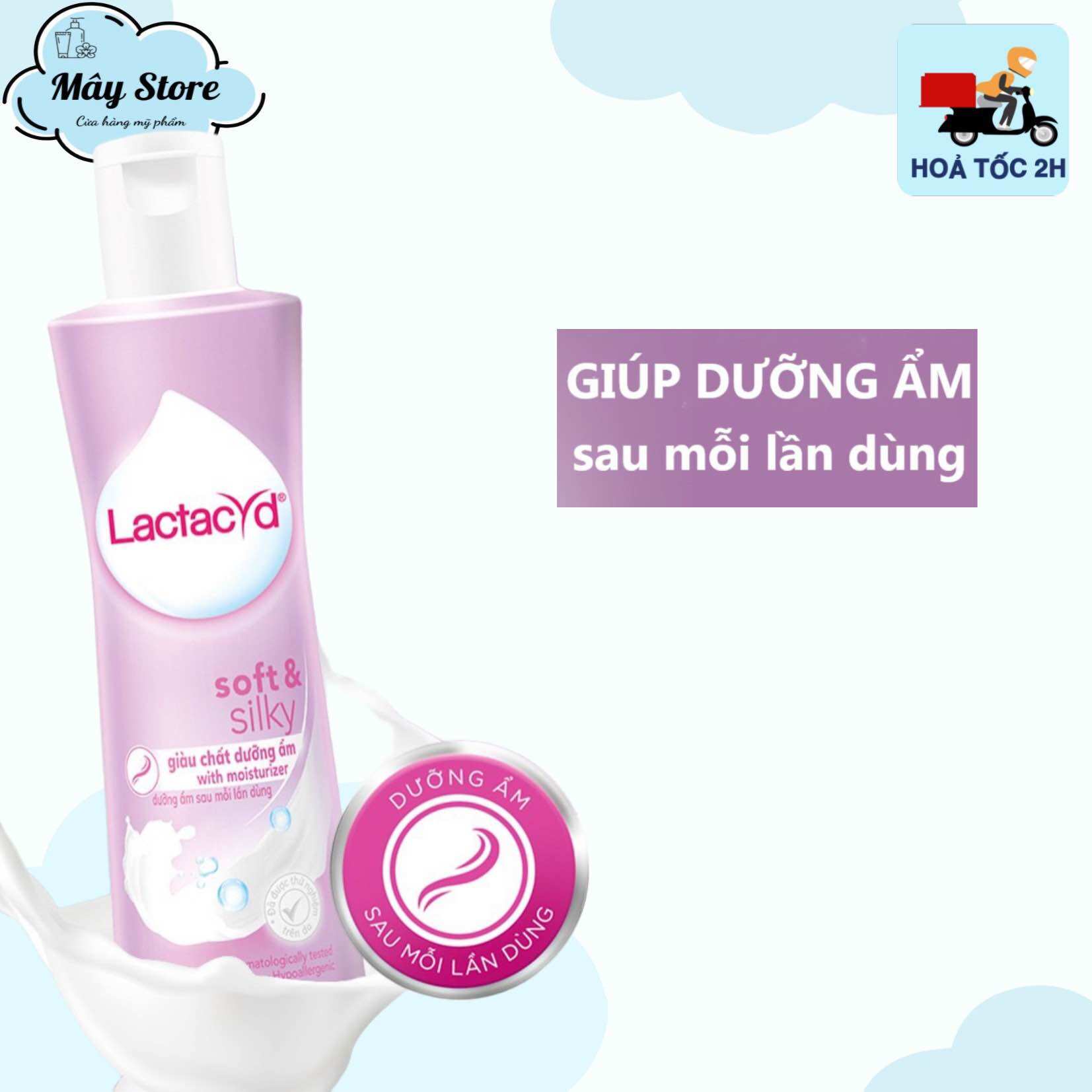 Dung Dịch Vệ Sinh Phụ Nữ Lactacyd kháng khuẩn, ngăn mùi, dưỡng ẩm 250ml
