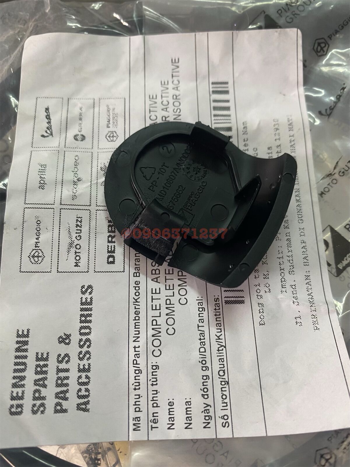 Nắp chụp gầm xe Vespa Sprint/ Primavera Zin