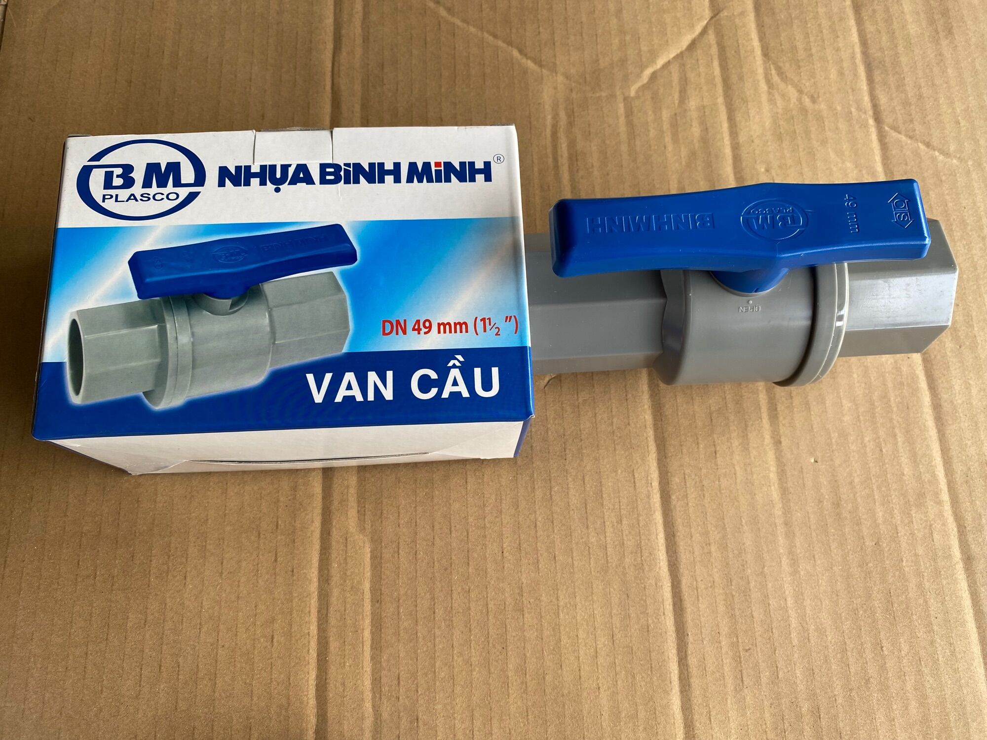 Van khoá pvc Bình Minh phi 42, 49
