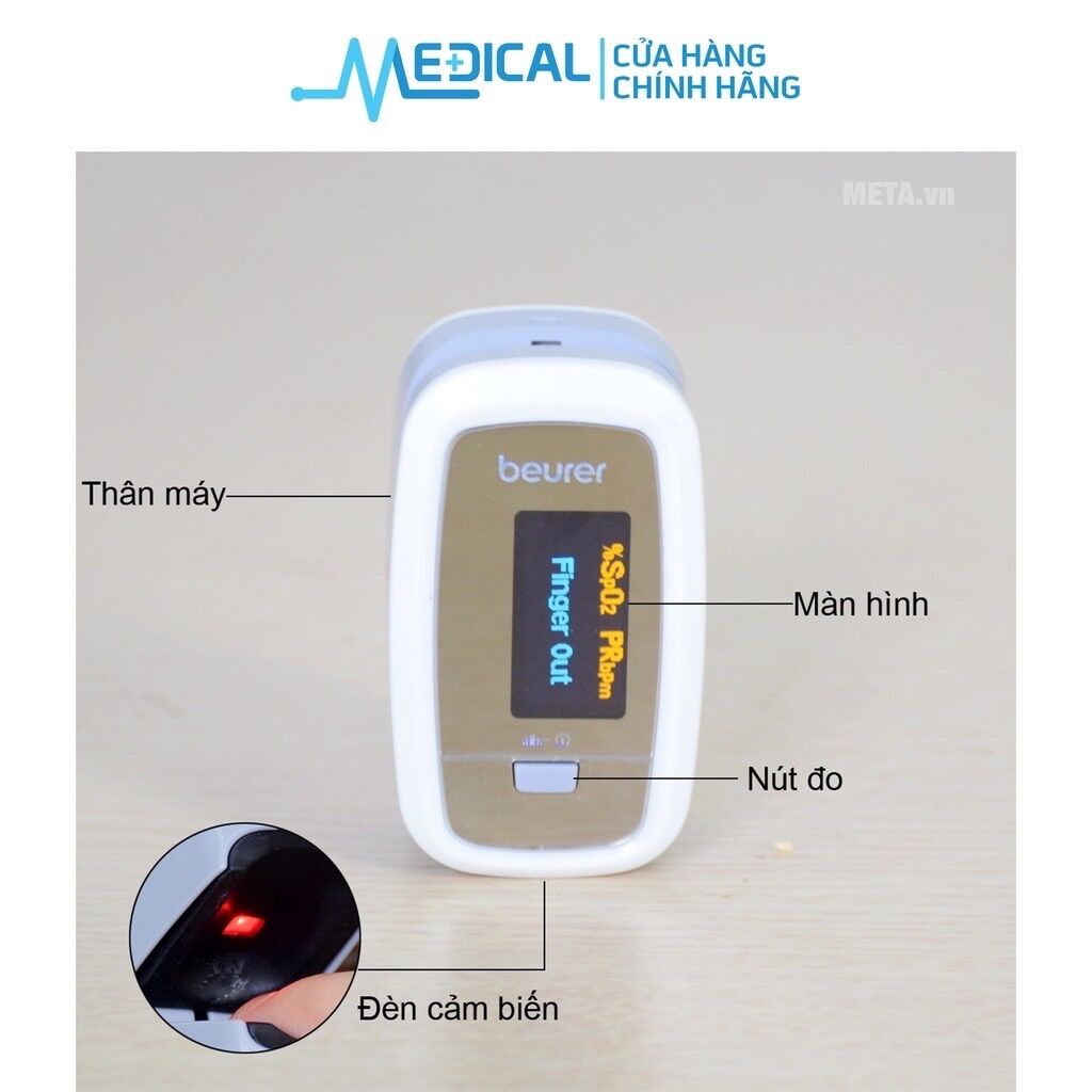 Máy đo nồng độ oxy beurer po30 đức
