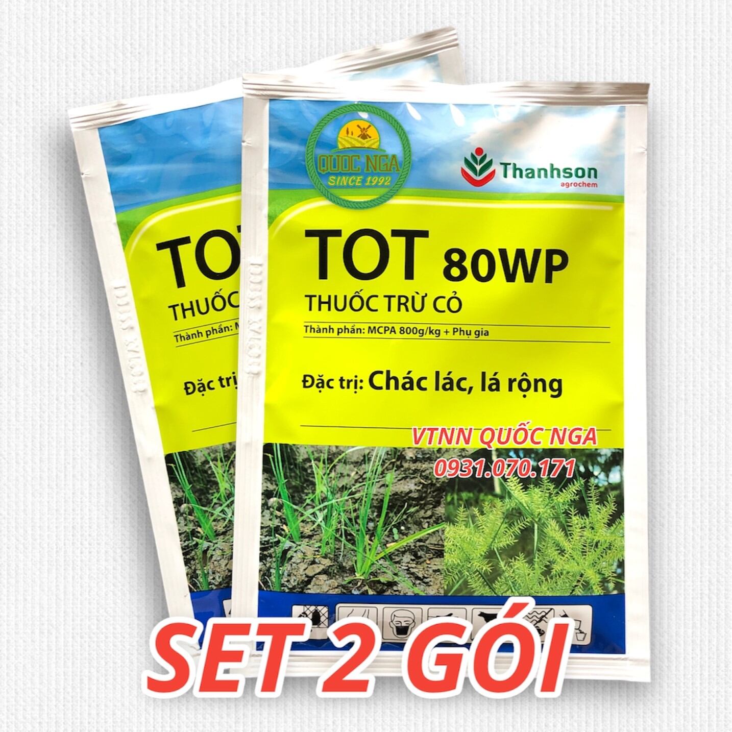 THUỐC TRỪ CỎ TOT 80WP - THAY THẾ 2,4D
