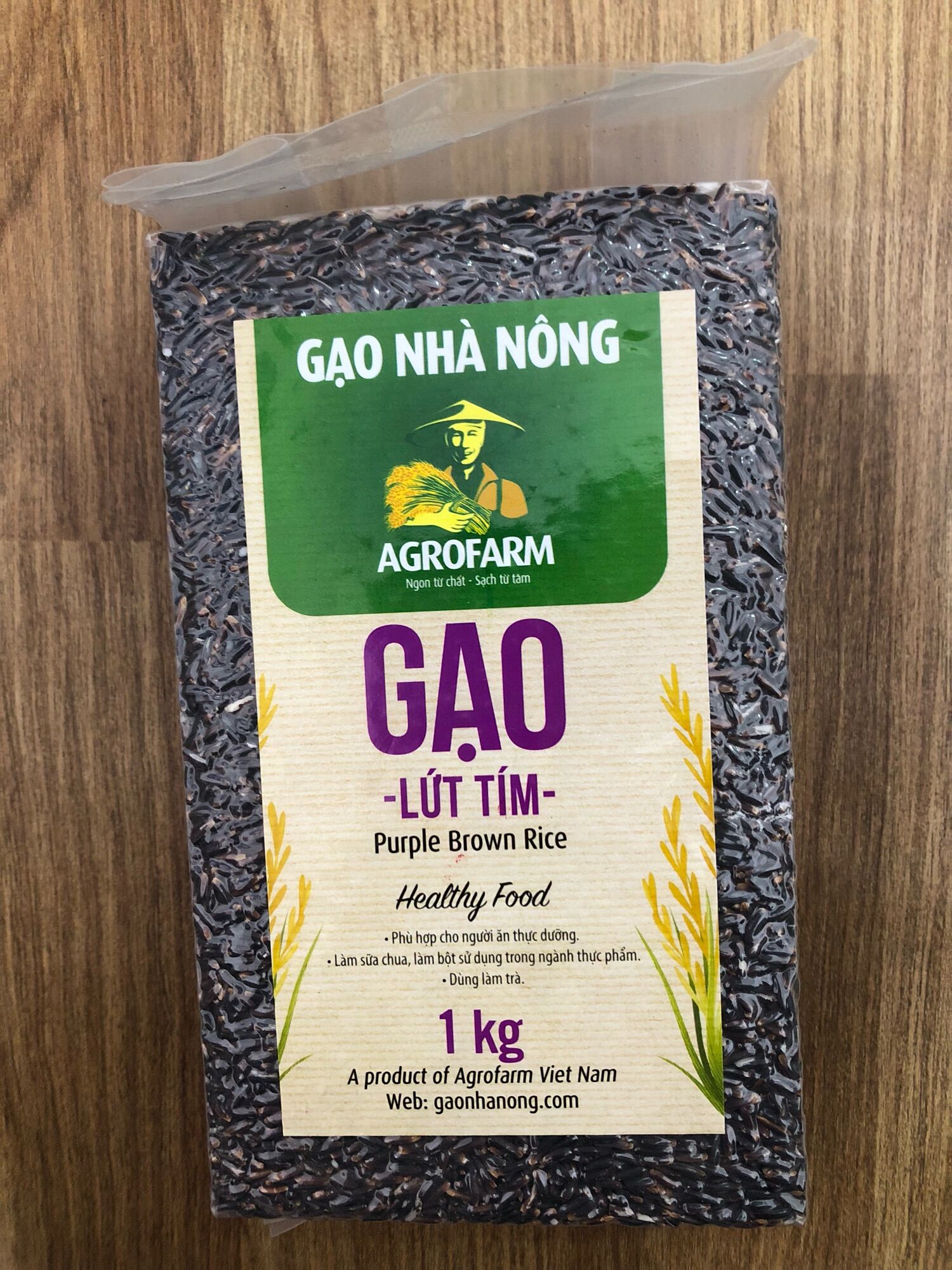 Gạo lứt tím túi 1kg