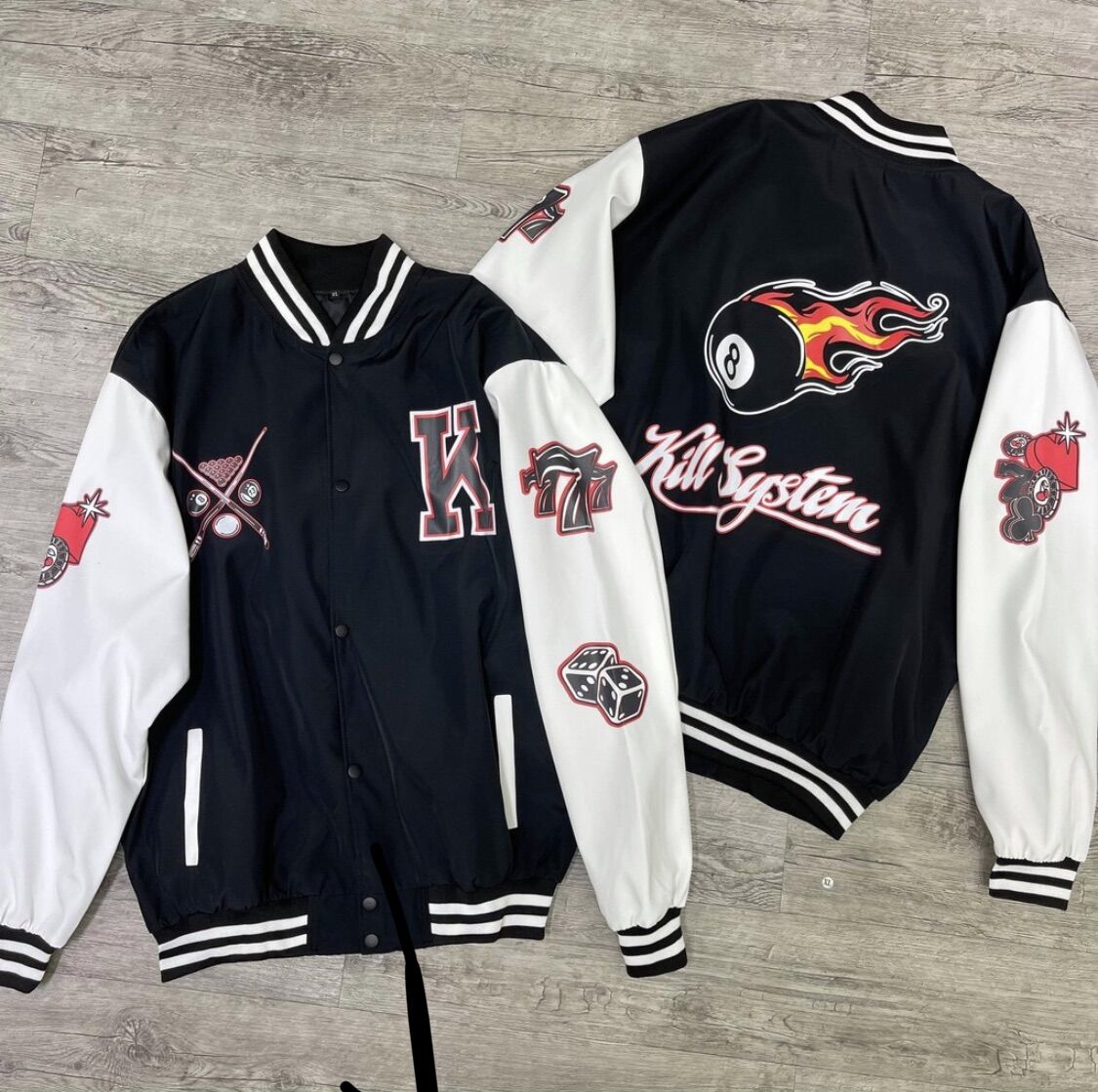 BILLIARD VARSITY JACKET KILL BILLIARD