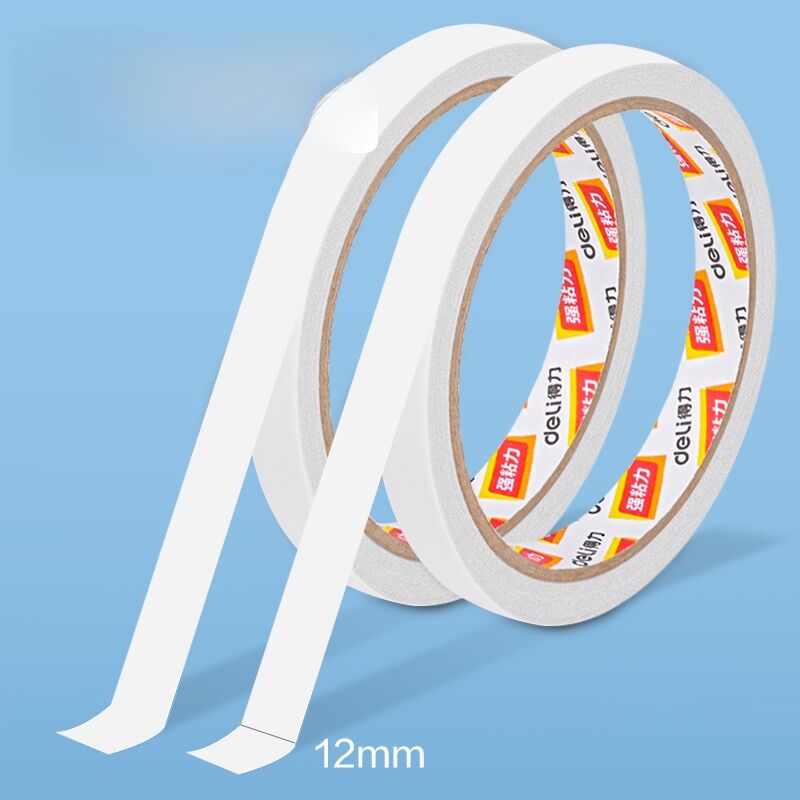 Deli Double-Sided Adhesive Tape High Viscosity Sponge Paper Wide Tape Office Supplies Student Crafts