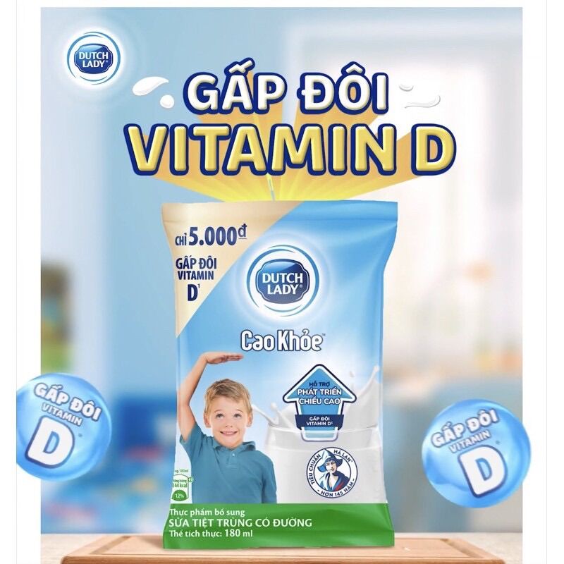 SỮA BỊCH HÀ LAN CAO KHOẺ 180ml (24b/ thùng)