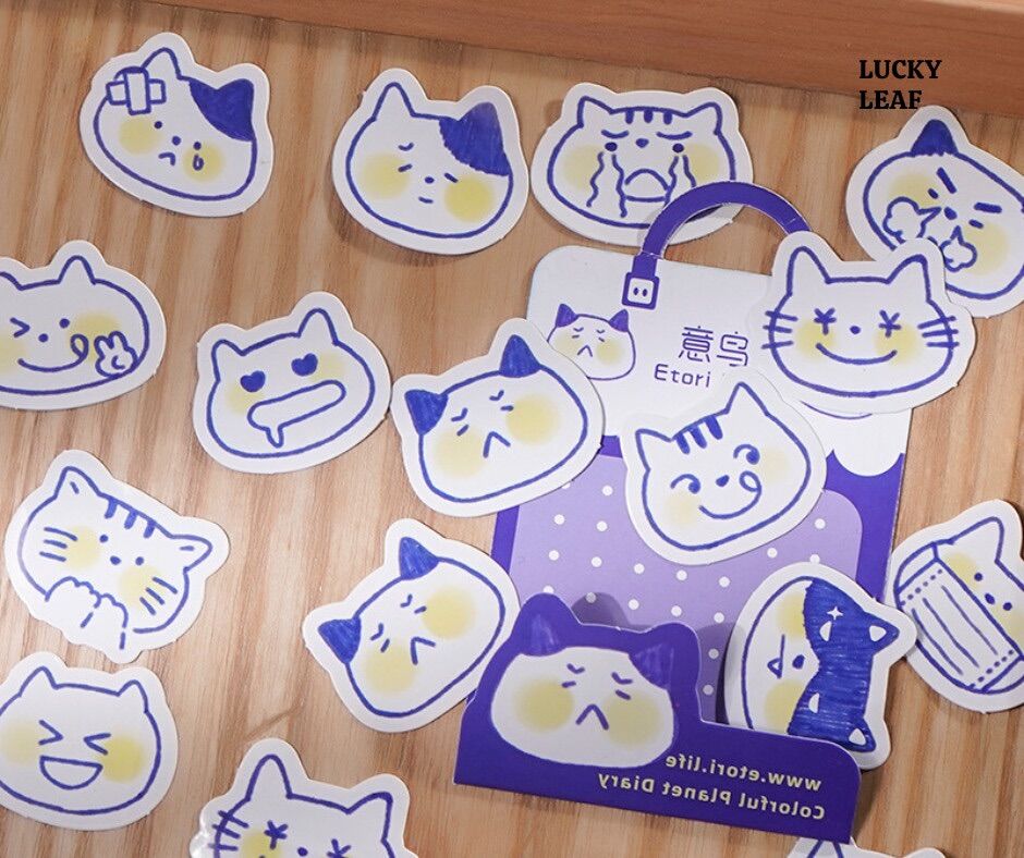Set 40 sticker cute trang trí.