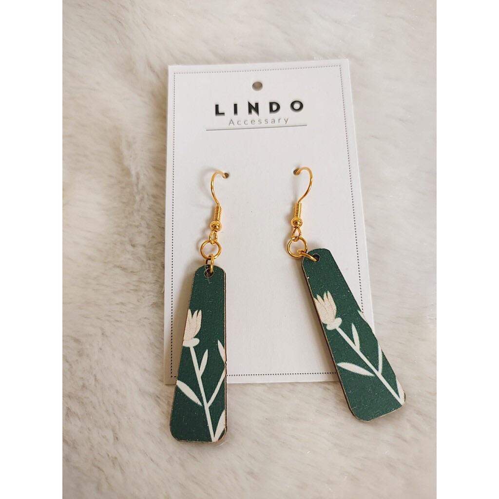 Bông tai gỗ vintage LINDO