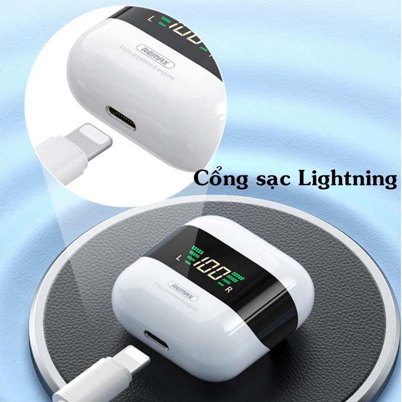 Tai nghe Bluetooth TWS Remax TWS-10 Plus V5.1 (Trắng)