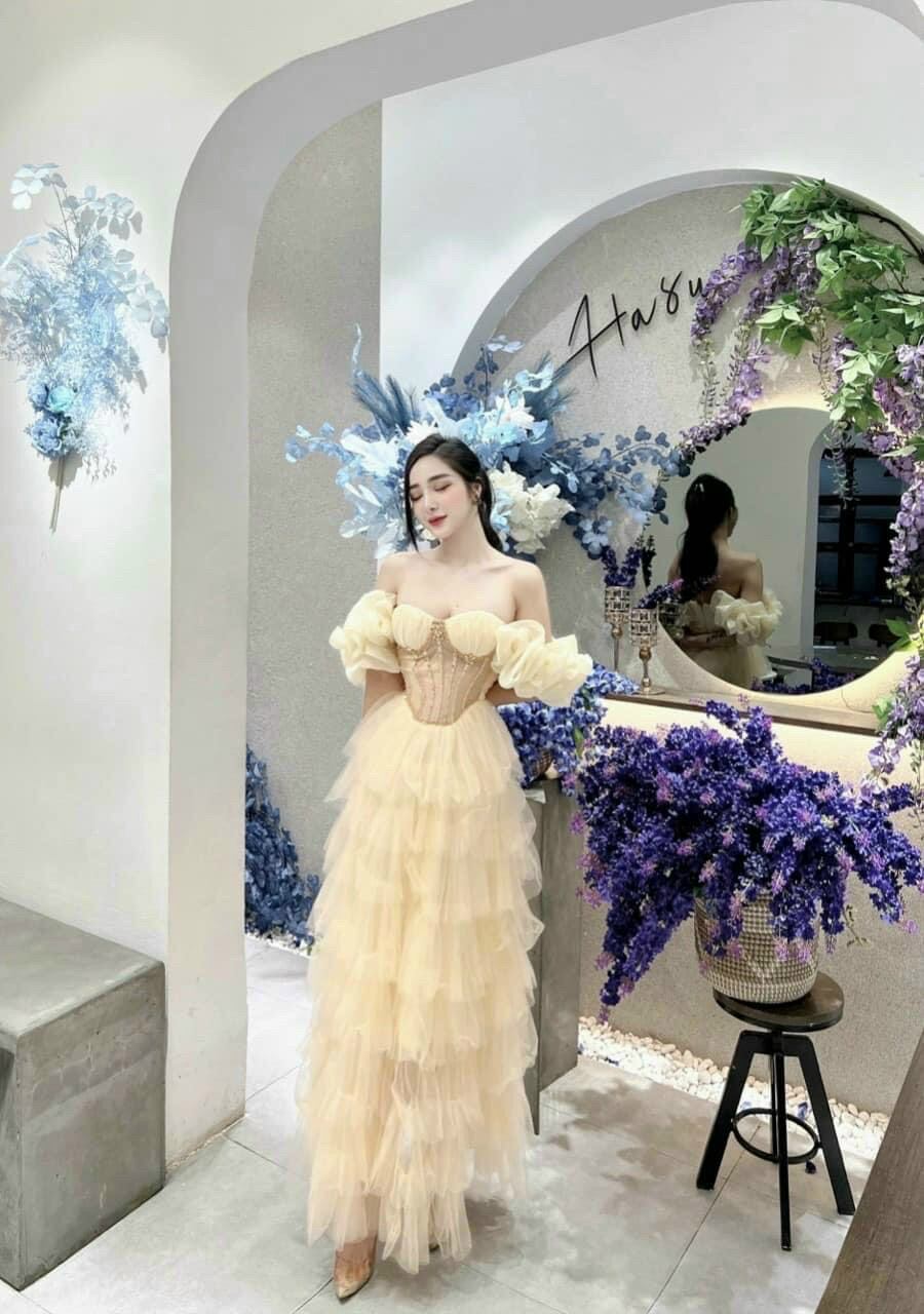 ĐẦM MAXI BÈO TAY ĐÍNH ĐÁ