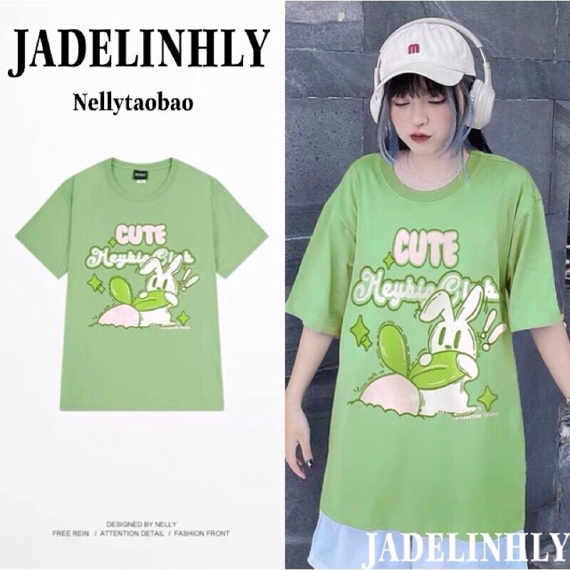Áo phông nelly heybig chính hãng sale 29 cute hồng