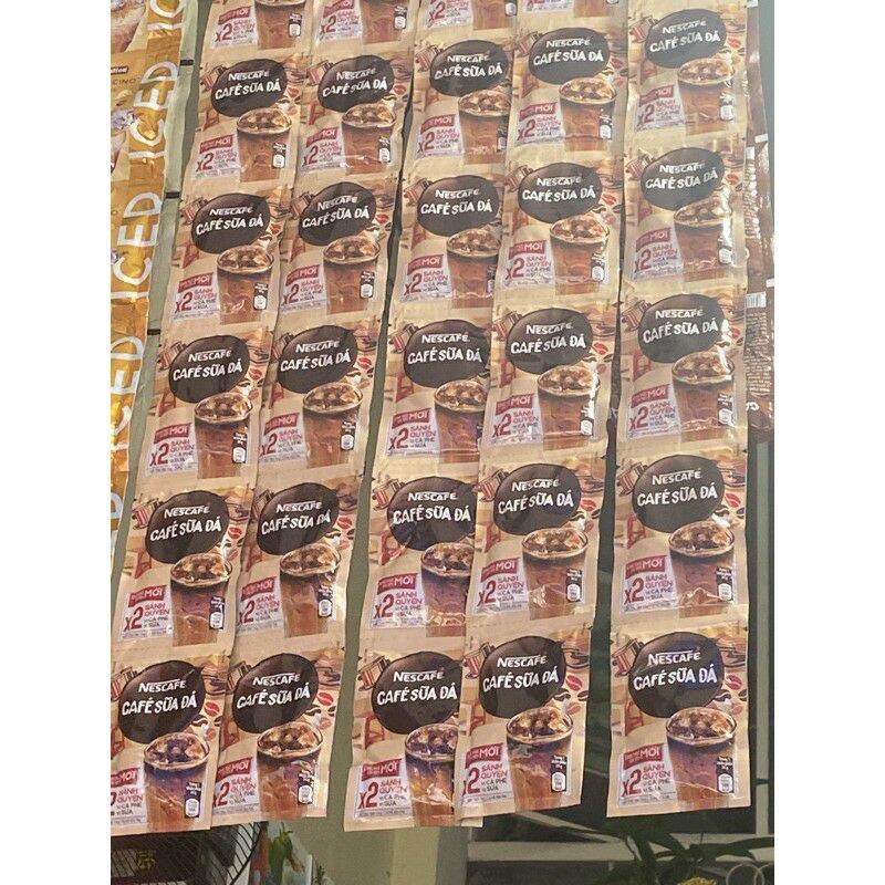 Dây 10 gói cà phê sữa đá nescafe
