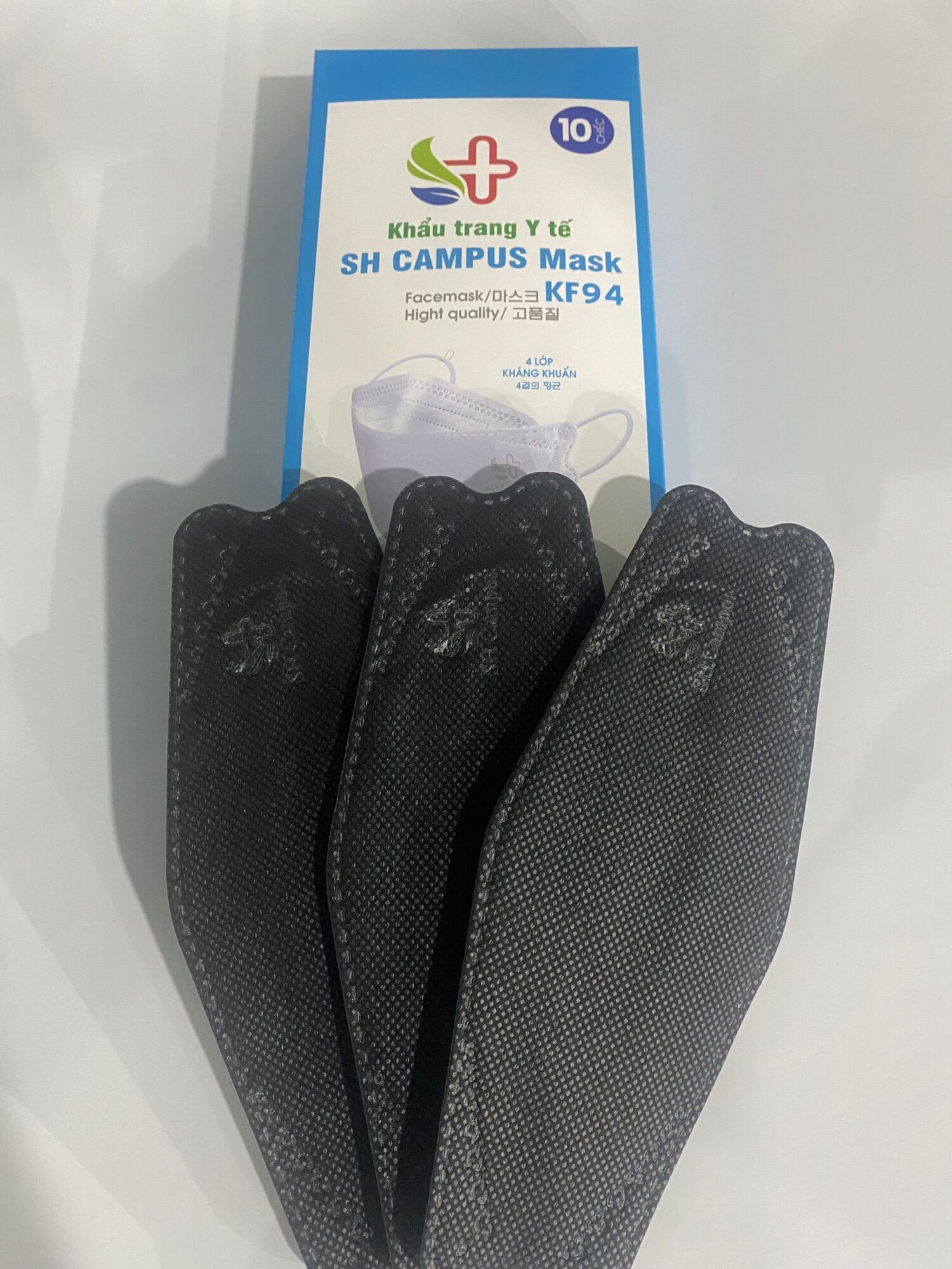 Combo 50 cái Khẩu trang KF94 SH Campus (5hộp) {trắng} {đen}