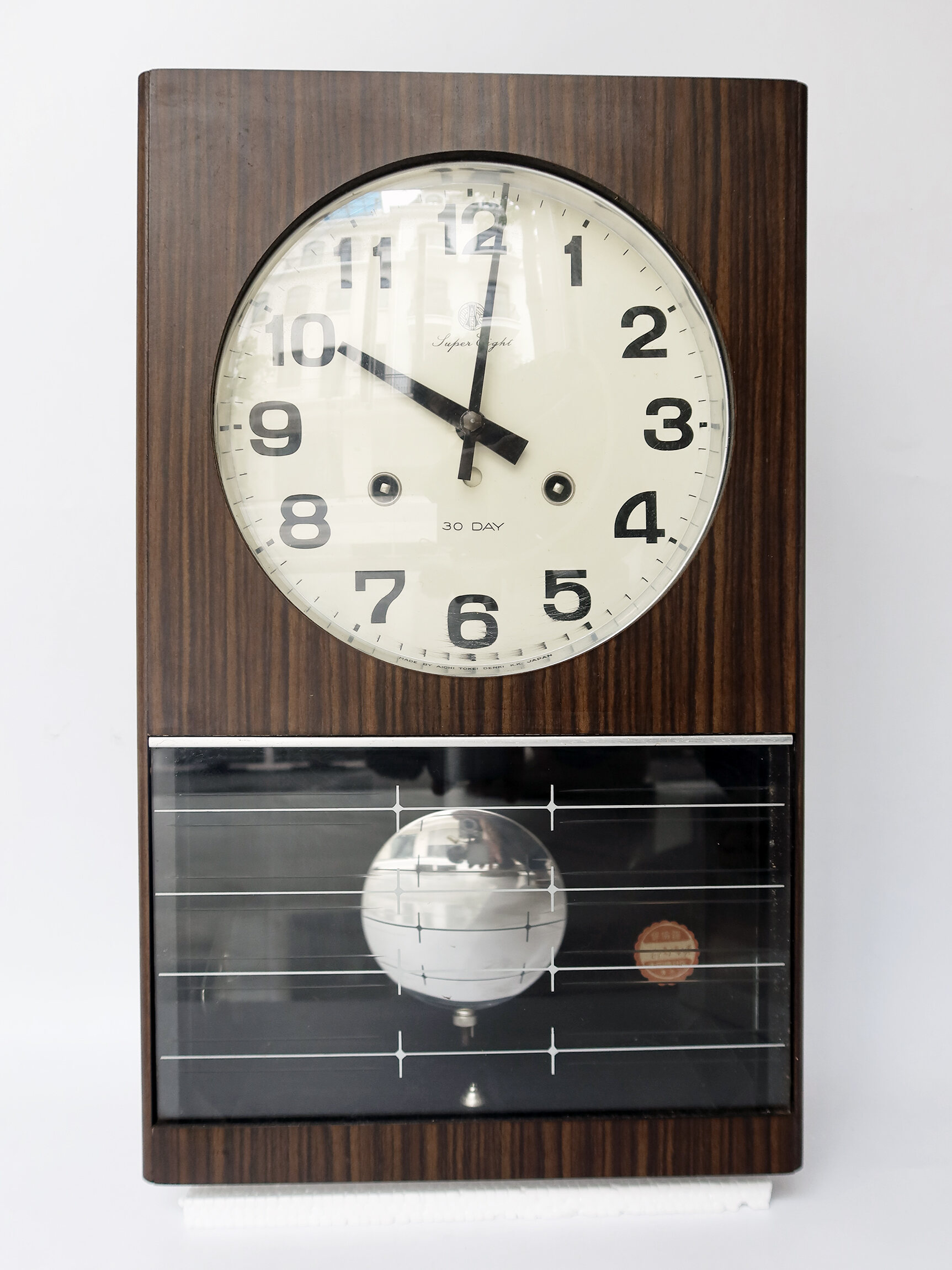 Đồng hồ quả lắc lên dây cót cổ Nhật Bản hiệu Aichi Tokei Denki