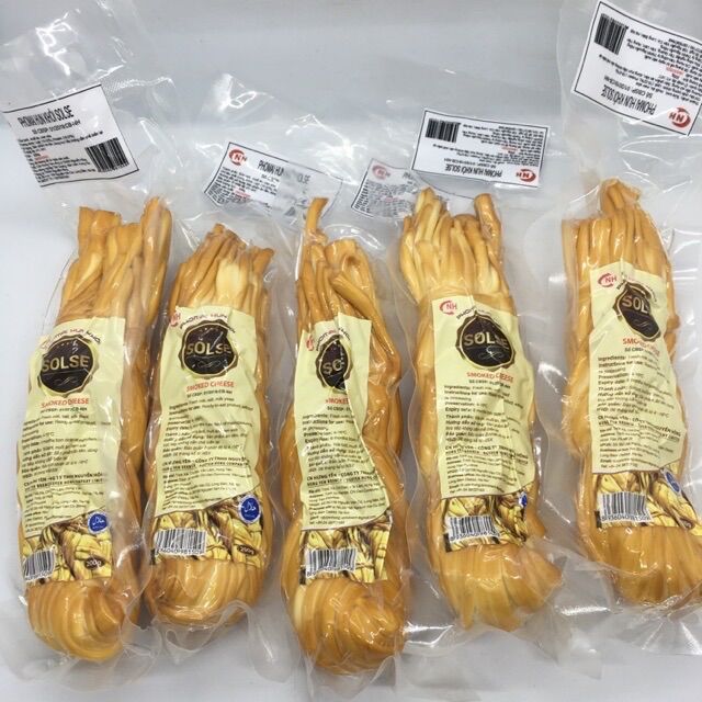 Phomai dây solse Hk công nghệ Nga 200g  Phomai sữa bò phomai xong khói phomai xoắn pho mai tết tóc