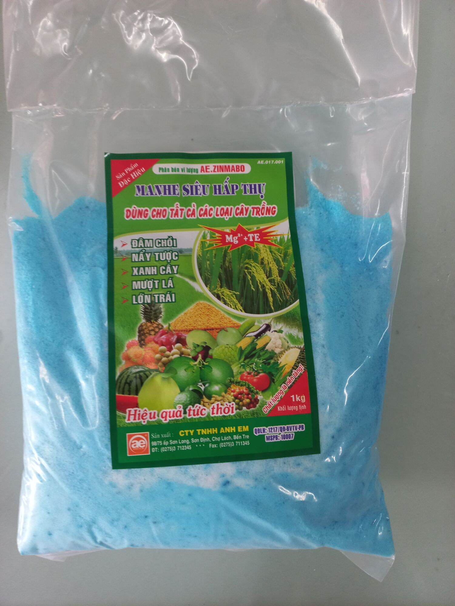 Phân bón vi lượng ae.zinmabo manhe siêu hấp thụ 1kg