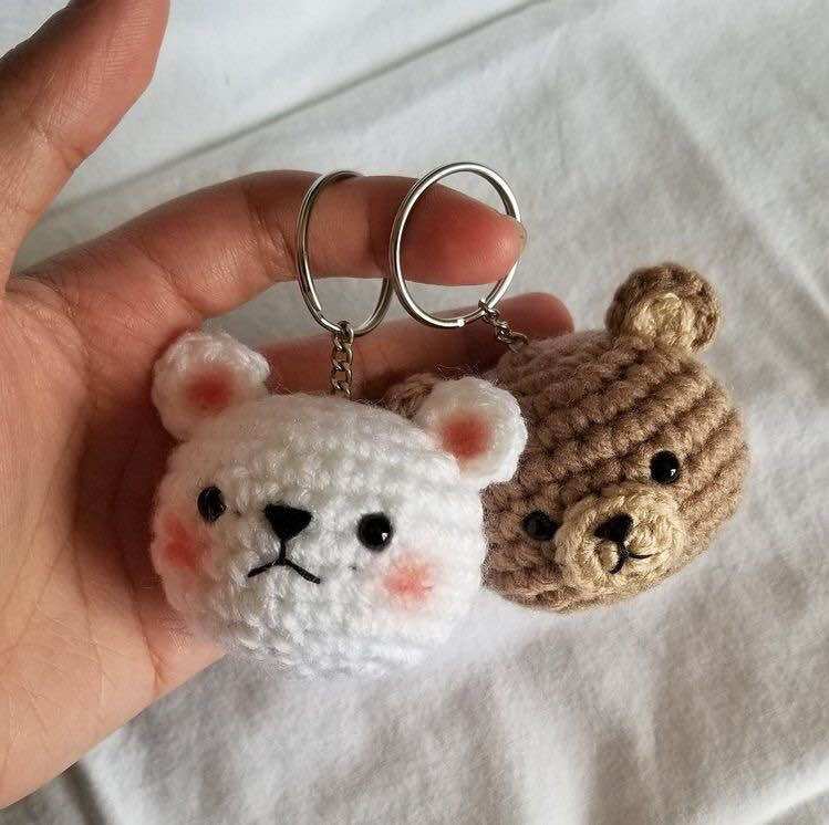 Móc khoá thú bông móc len siêu cưng