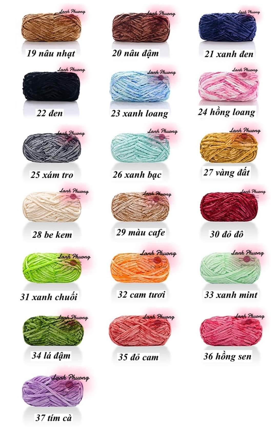 Len Nhung Chenille Mềm Mịn Đan Móc Đồ Len, Thú Bông