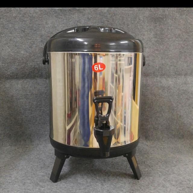 Bình ủ trà, bình giữ nhiệt, bình đựng nước đá inox 6l