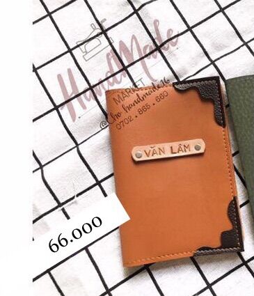 Vỏ hộ chiếu khắc tên chủ nhân, bao hộ chiếu , bọc hộ chiếu , bao da hộ chiếu , passport cover